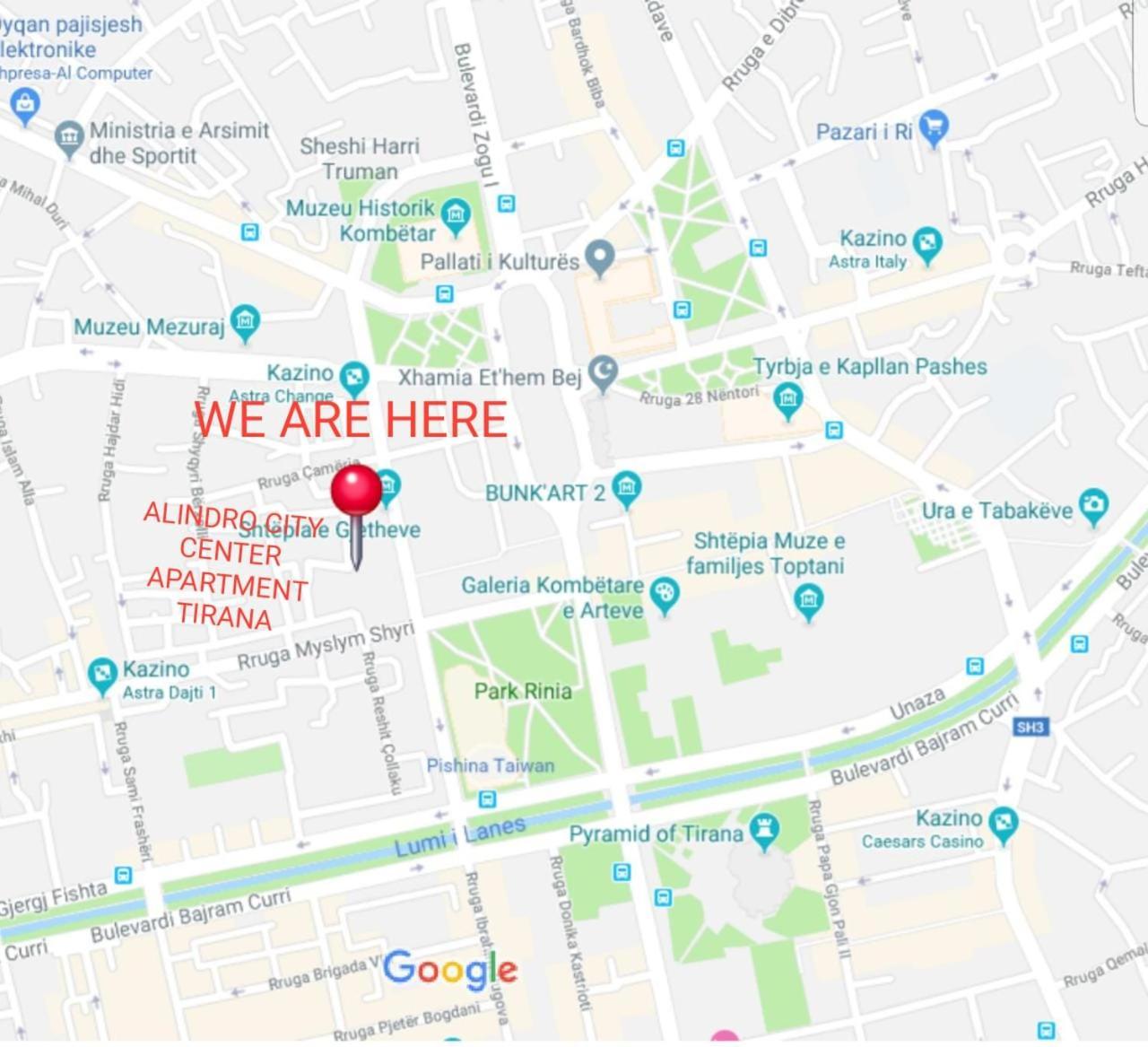 Alindro City Center Apartment Τίρανα Εξωτερικό φωτογραφία